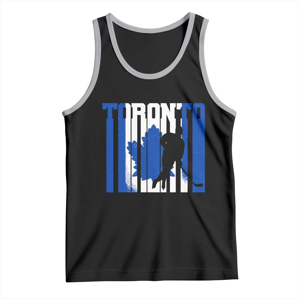 Ice Hockey Torontonian Player Tank Top Toronto Flag Gift TS12 Black Athletic Heather Print Your Wear