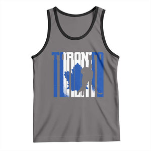 Ice Hockey Torontonian Player Tank Top Toronto Flag Gift TS12 Deep Heather Black Print Your Wear
