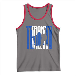 Ice Hockey Torontonian Player Tank Top Toronto Flag Gift TS12 Deep Heather Red Print Your Wear