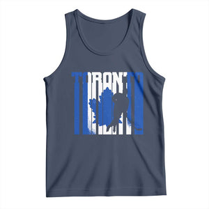 Ice Hockey Torontonian Player Tank Top Toronto Flag Gift TS12 Navy Print Your Wear