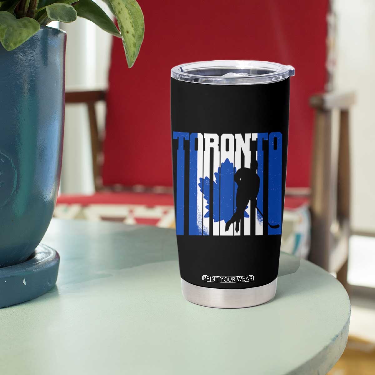 Ice Hockey Torontonian Player Tumbler Cup Toronto Flag Gift TS12 Print Your Wear