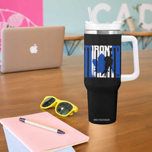 Ice Hockey Torontonian Player Tumbler With Handle Toronto Flag Gift TS12 Print Your Wear