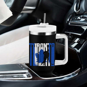 Ice Hockey Torontonian Player Tumbler With Handle Toronto Flag Gift TS12 Print Your Wear