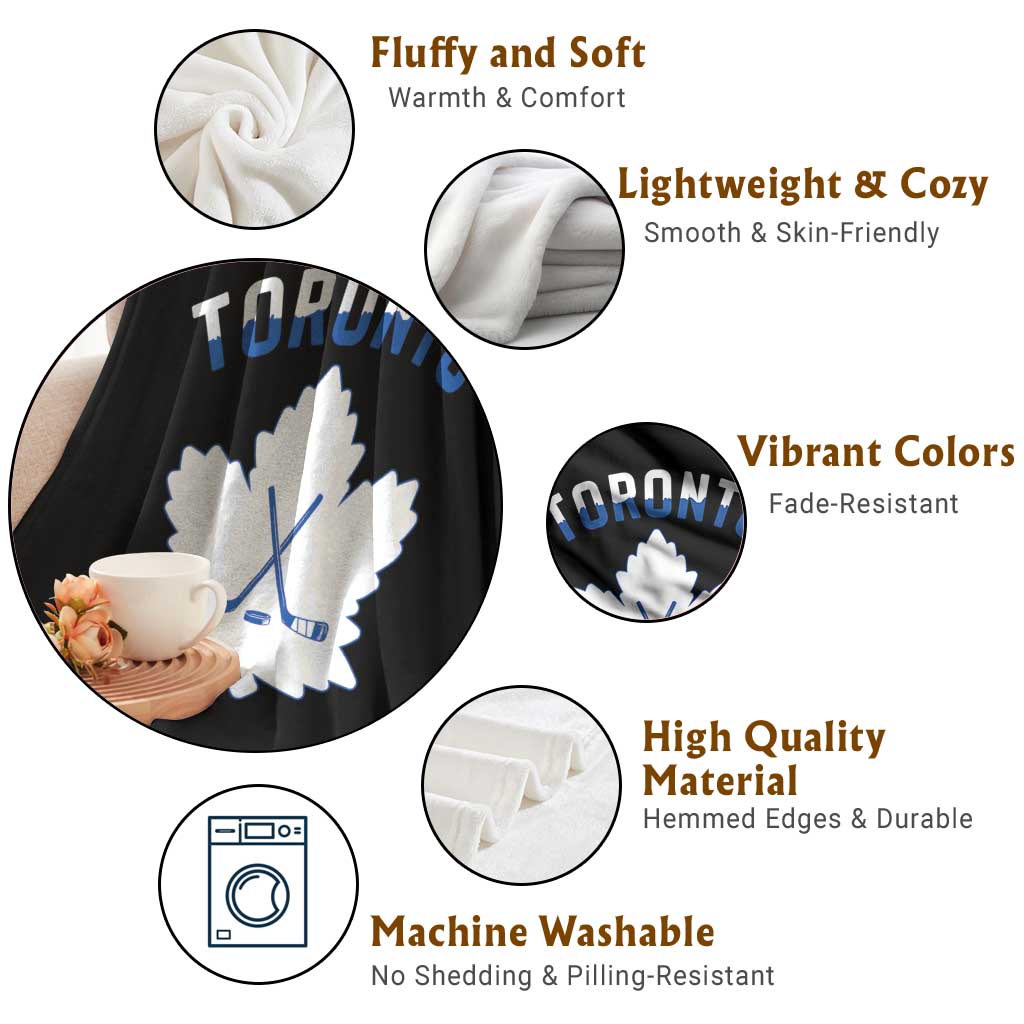 Toronto Ice Hockey Lover Throw Blanket Gift For Torontonian TS12 Print Your Wear