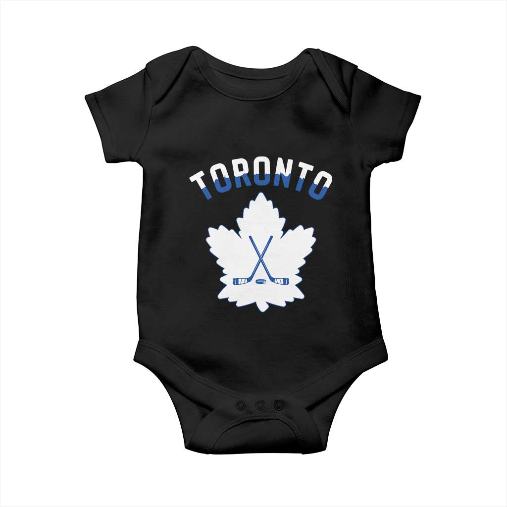 Toronto Ice Hockey Lover Baby Onesie Gift For Torontonian TS12 Black Print Your Wear