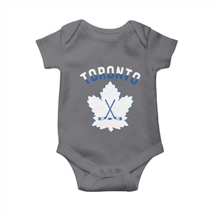Toronto Ice Hockey Lover Baby Onesie Gift For Torontonian TS12 Charcoal Print Your Wear