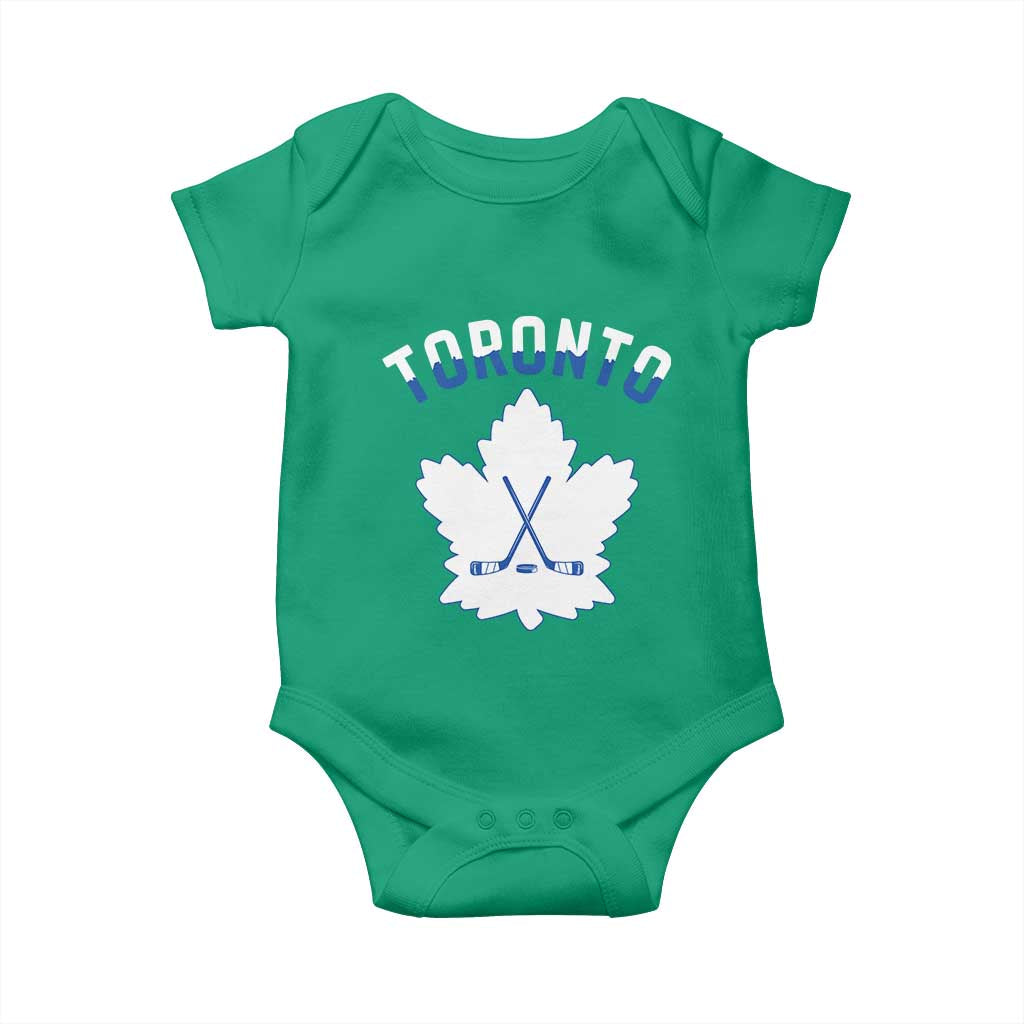 Toronto Ice Hockey Lover Baby Onesie Gift For Torontonian TS12 Irish Green Print Your Wear