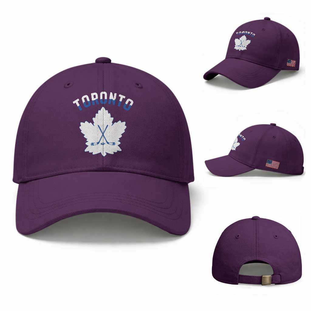 Toronto Ice Hockey Lover Baseball Cap Gift For Torontonian TS12 Baseball Cap Universal Fit Purple Print Your Wear