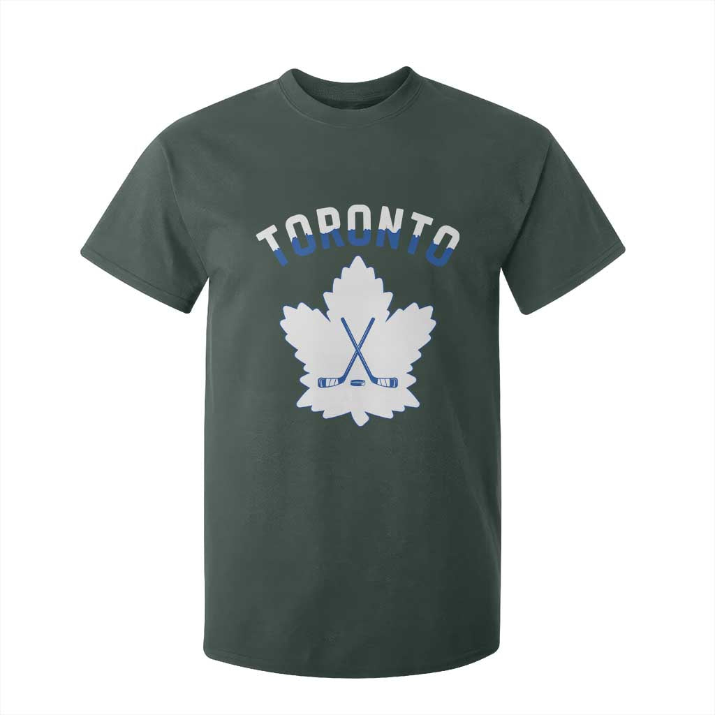 Toronto Ice Hockey Lover T Shirt For Kid Gift For Torontonian TS12 Dark Forest Green Print Your Wear