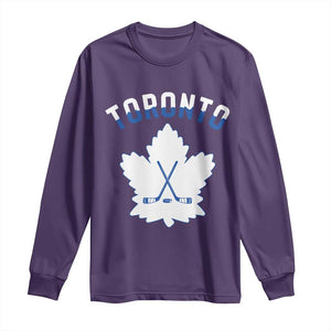 Toronto Ice Hockey Lover Long Sleeve Shirt Gift For Torontonian TS12 Purple Print Your Wear