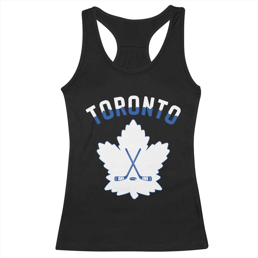 Toronto Ice Hockey Lover Racerback Tank Top Gift For Torontonian TS12 Black Print Your Wear