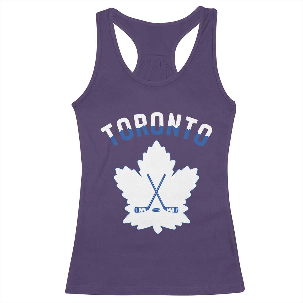 Toronto Ice Hockey Lover Racerback Tank Top Gift For Torontonian TS12 Purple Print Your Wear