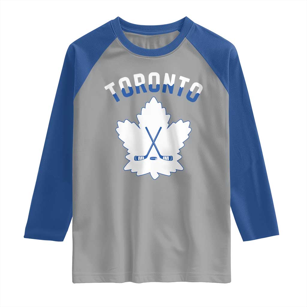 Toronto Ice Hockey Lover Raglan Shirt Gift For Torontonian TS12 Sport Gray Royal Print Your Wear