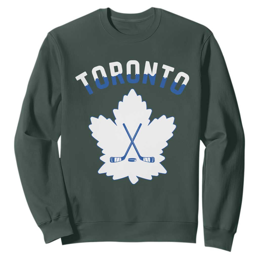 Toronto Ice Hockey Lover Sweatshirt Gift For Torontonian TS12 Dark Forest Green Print Your Wear