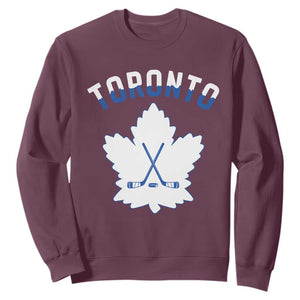 Toronto Ice Hockey Lover Sweatshirt Gift For Torontonian TS12 Maroon Print Your Wear