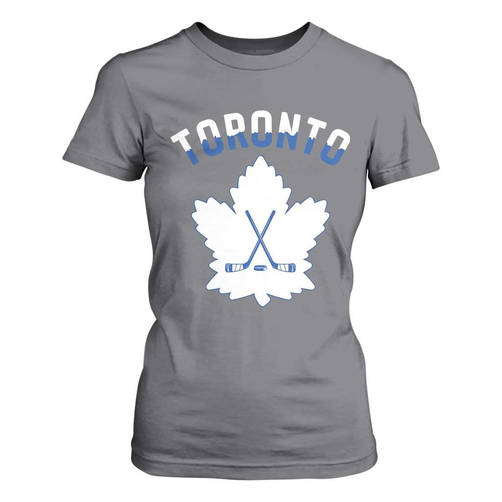 Toronto Ice Hockey Lover T Shirt For Women Gift For Torontonian TS12 Charcoal Print Your Wear