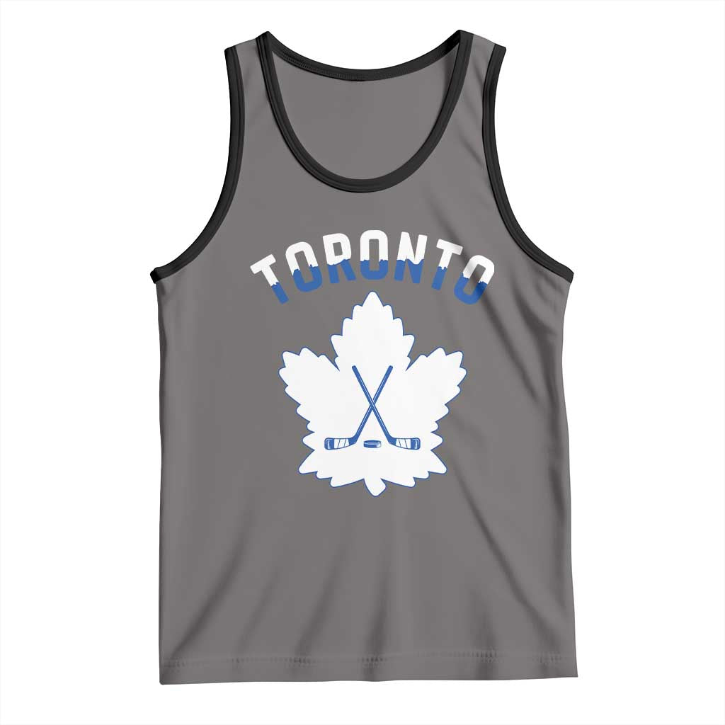 Toronto Ice Hockey Lover Tank Top Gift For Torontonian TS12 Deep Heather Black Print Your Wear