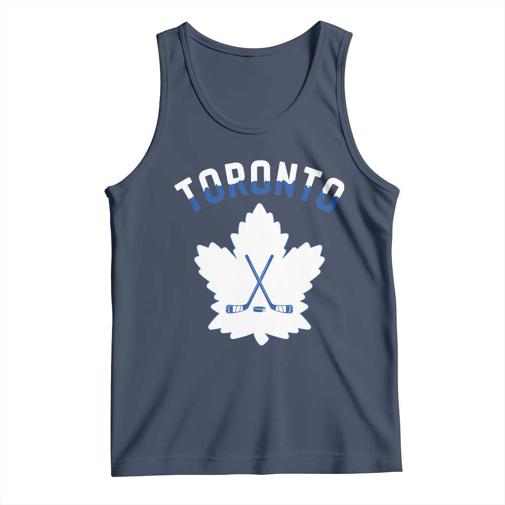 Toronto Ice Hockey Lover Tank Top Gift For Torontonian TS12 Navy Print Your Wear