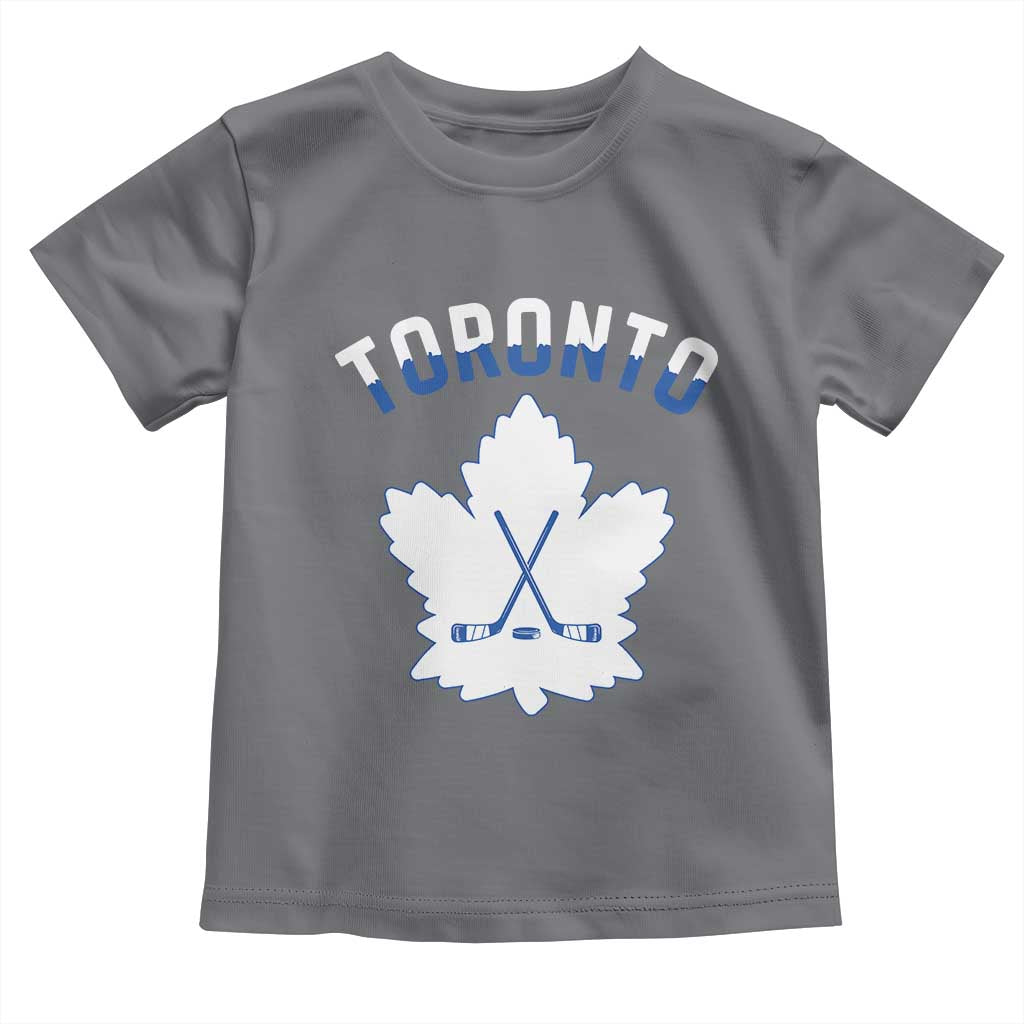 Toronto Ice Hockey Lover Toddler T Shirt Gift For Torontonian TS12 Charcoal Print Your Wear