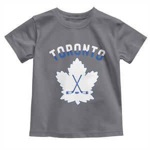 Toronto Ice Hockey Lover Toddler T Shirt Gift For Torontonian TS12 Charcoal Print Your Wear