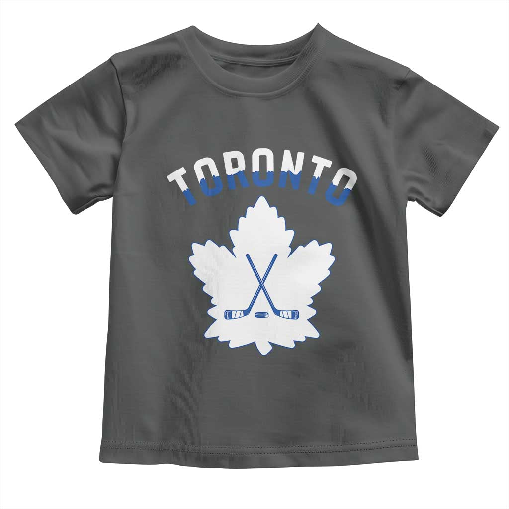 Toronto Ice Hockey Lover Toddler T Shirt Gift For Torontonian TS12 Dark Heather Print Your Wear
