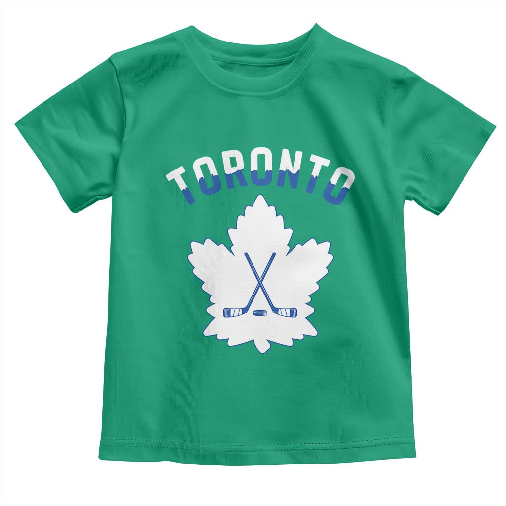 Toronto Ice Hockey Lover Toddler T Shirt Gift For Torontonian TS12 Irish Green Print Your Wear