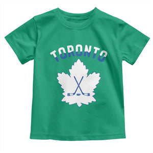 Toronto Ice Hockey Lover Toddler T Shirt Gift For Torontonian TS12 Irish Green Print Your Wear
