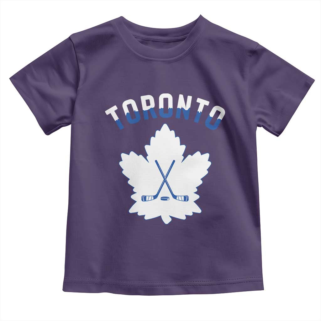 Toronto Ice Hockey Lover Toddler T Shirt Gift For Torontonian TS12 Purple Print Your Wear