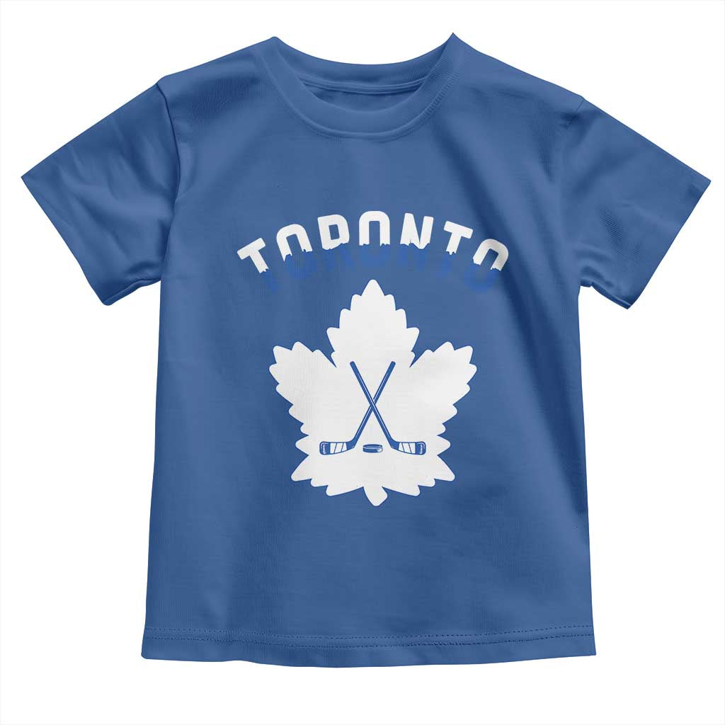 Toronto Ice Hockey Lover Toddler T Shirt Gift For Torontonian TS12 Royal Blue Print Your Wear