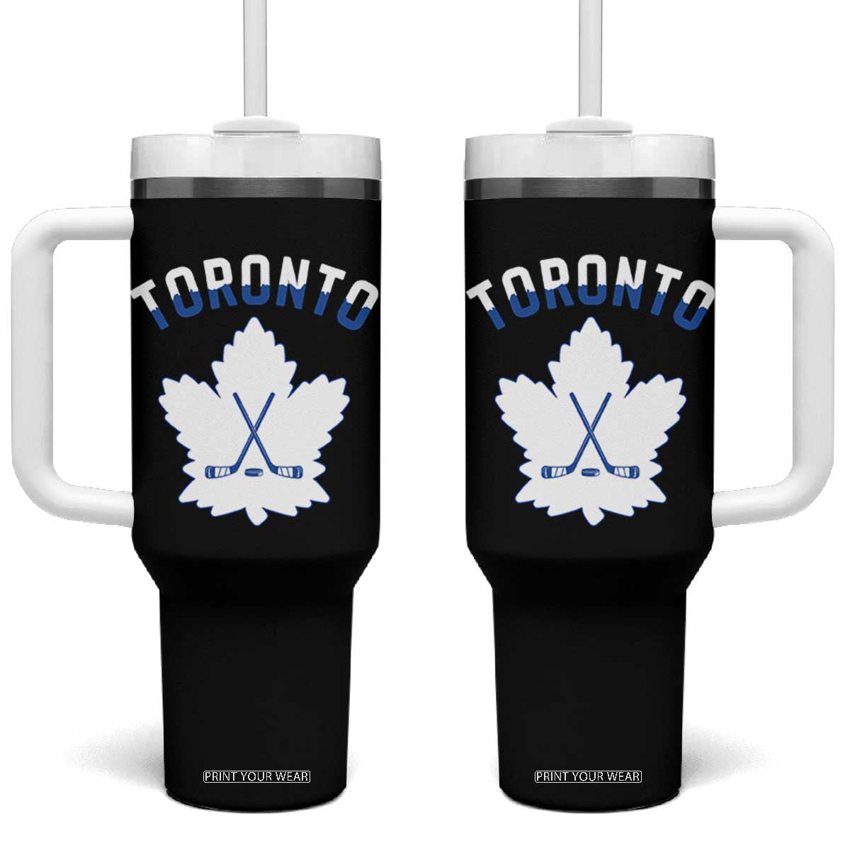 Toronto Ice Hockey Lover Tumbler With Handle Gift For Torontonian TS12 One Size: 40 oz Black Print Your Wear
