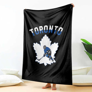 Toronto Ice Hockey Player Throw Blanket Canadian Winter Sport TS12 Print Your Wear