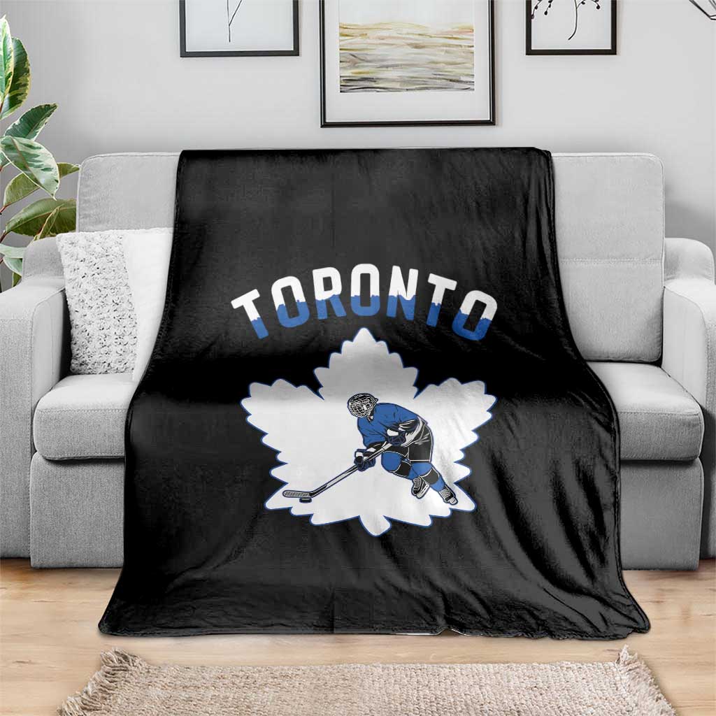 Toronto Ice Hockey Player Throw Blanket Canadian Winter Sport TS12 Print Your Wear