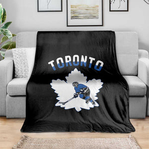 Toronto Ice Hockey Player Throw Blanket Canadian Winter Sport TS12 Print Your Wear