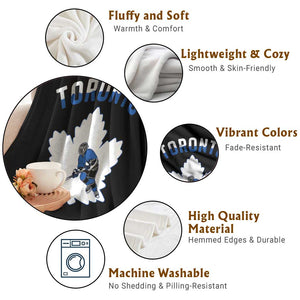 Toronto Ice Hockey Player Throw Blanket Canadian Winter Sport TS12 Print Your Wear