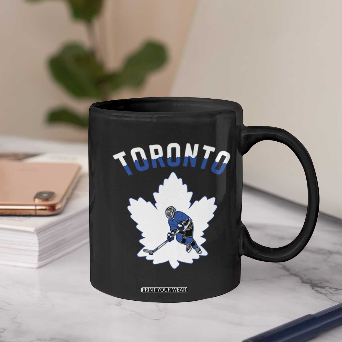 Toronto Ice Hockey Player Coffee Mug Canadian Winter Sport TS12 Print Your Wear
