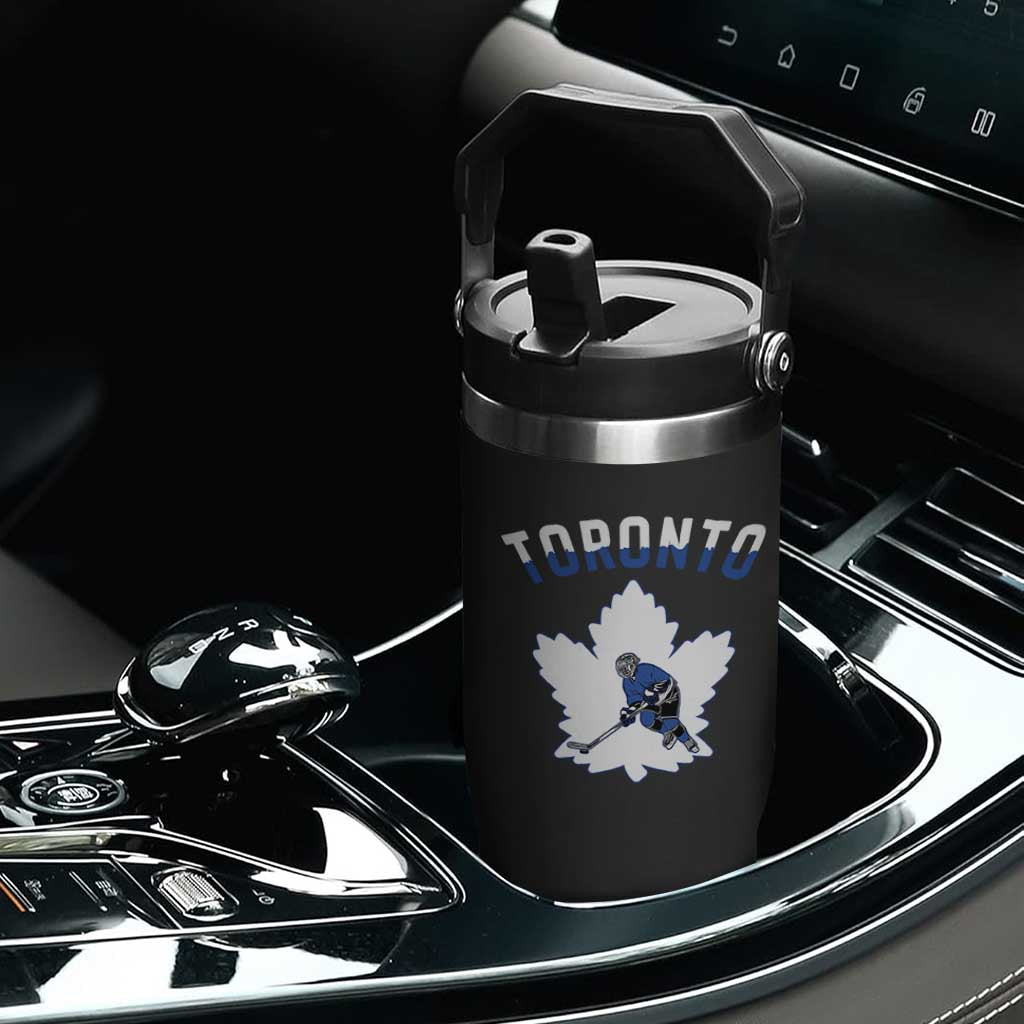 Toronto Ice Hockey Player Flip Straw Tumbler Canadian Winter Sport TS12 Print Your Wear