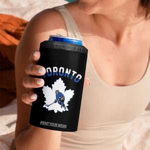 Toronto Ice Hockey Player 4 in 1 Can Cooler Tumbler Canadian Winter Sport TS12 Print Your Wear