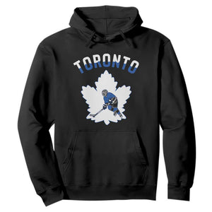 Toronto Ice Hockey Player Hoodie Canadian Winter Sport TS12 Black Print Your Wear