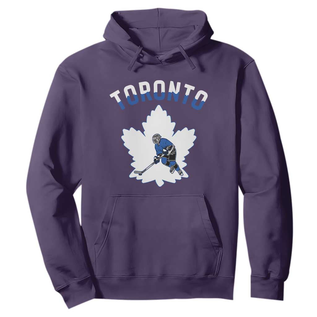 Toronto Ice Hockey Player Hoodie Canadian Winter Sport TS12 Purple Print Your Wear
