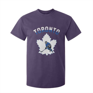 Toronto Ice Hockey Player T Shirt For Kid Canadian Winter Sport TS12 Purple Print Your Wear