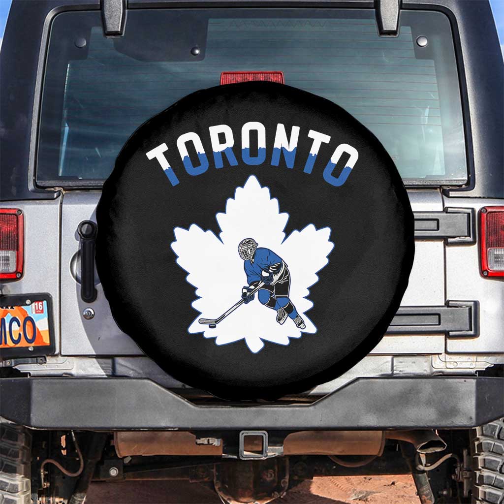 Toronto Ice Hockey Player Spare Tire Cover Canadian Winter Sport TS12 No hole Black Print Your Wear