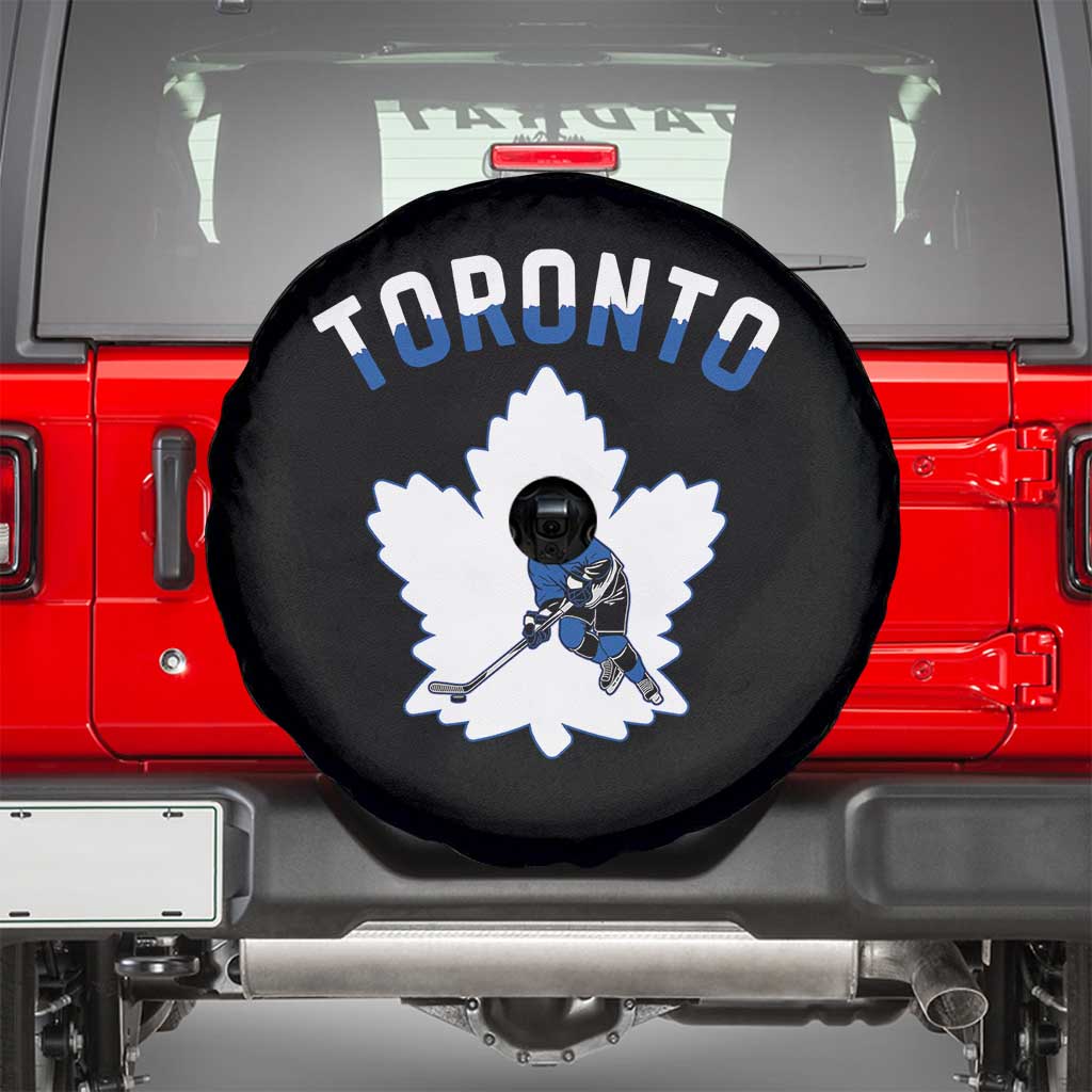 Toronto Ice Hockey Player Spare Tire Cover Canadian Winter Sport TS12 Black Print Your Wear