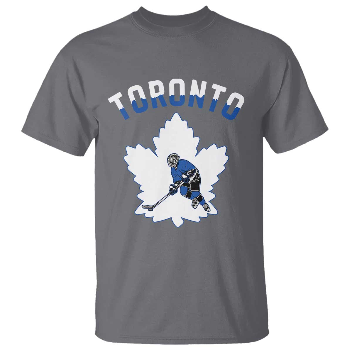 Toronto Ice Hockey Player T Shirt Canadian Winter Sport TS12 Charcoal Print Your Wear