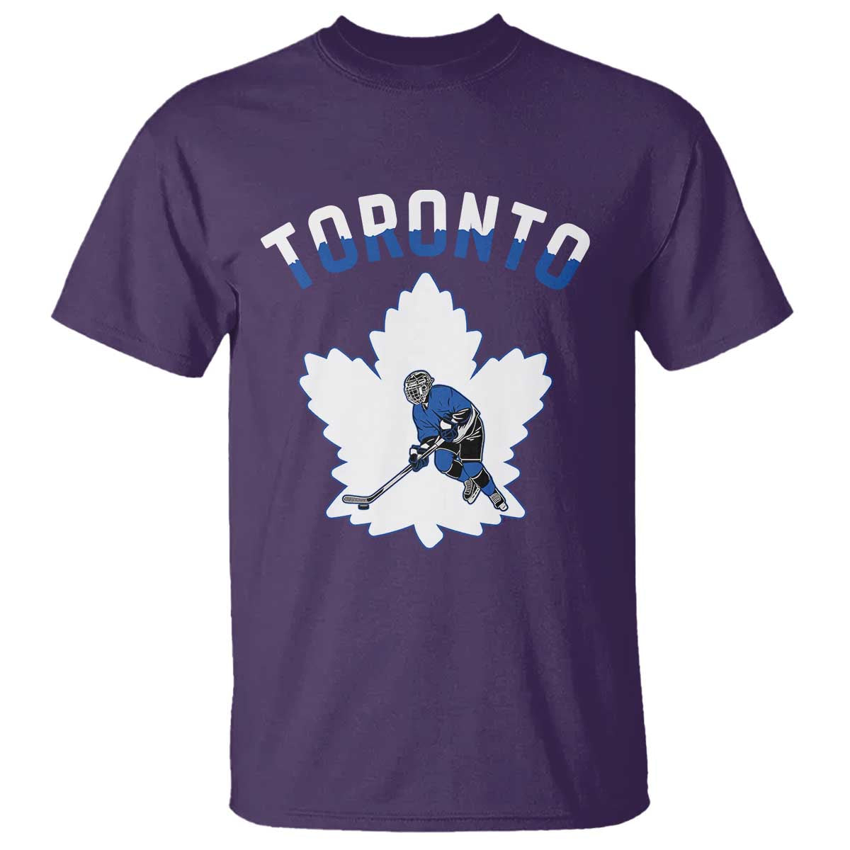 Toronto Ice Hockey Player T Shirt Canadian Winter Sport TS12 Purple Print Your Wear