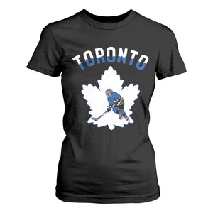 Toronto Ice Hockey Player T Shirt For Women Canadian Winter Sport TS12 Black Print Your Wear
