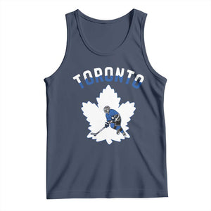 Toronto Ice Hockey Player Tank Top Canadian Winter Sport TS12 Navy Print Your Wear