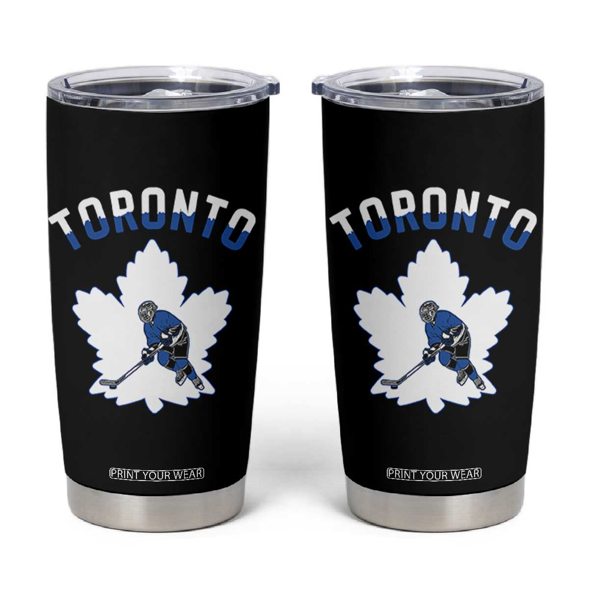 Toronto Ice Hockey Player Tumbler Cup Canadian Winter Sport TS12 Black Print Your Wear