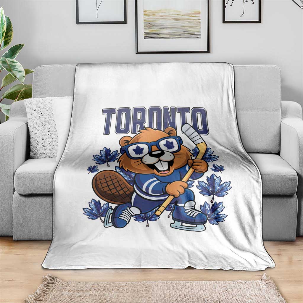 Toronto Ice Hockey Beaver Throw Blanket Canadian Pride Gift TS12 Print Your Wear