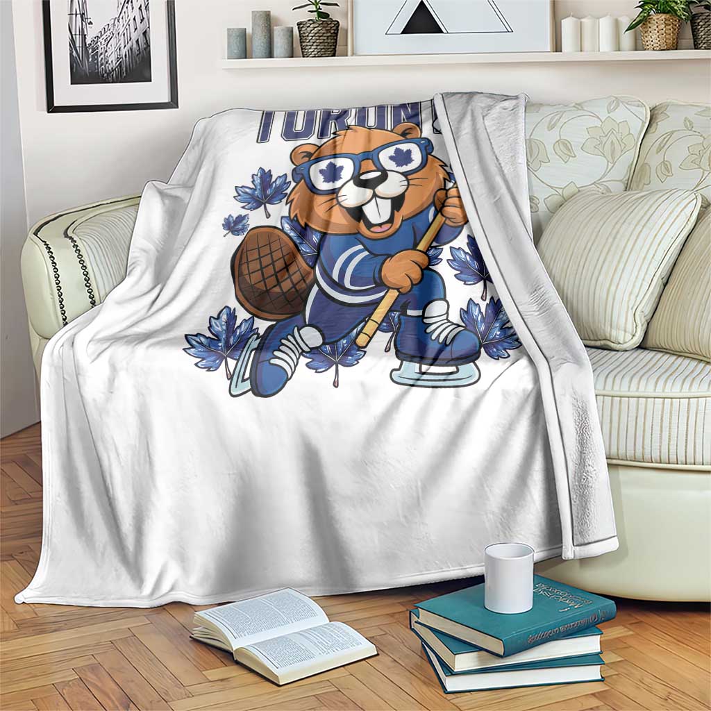 Toronto Ice Hockey Beaver Throw Blanket Canadian Pride Gift TS12 Print Your Wear