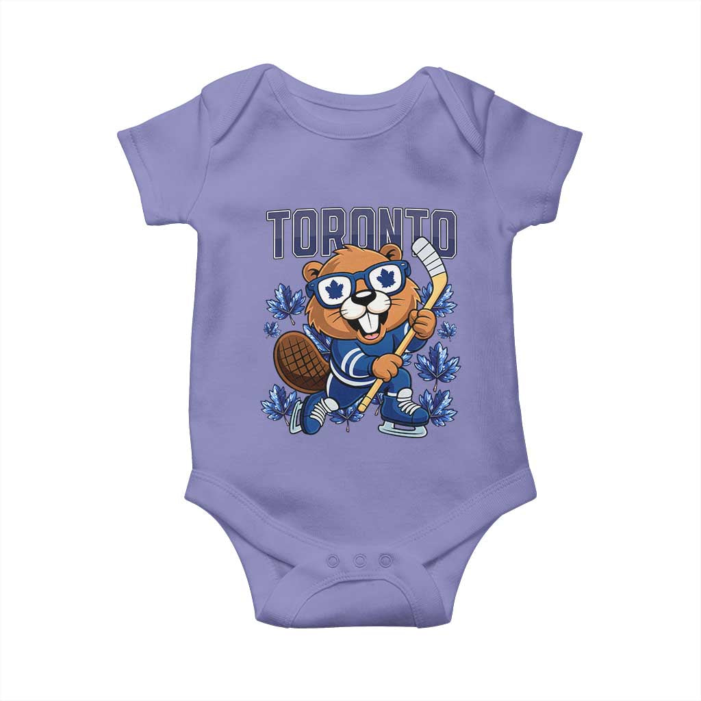 Toronto Ice Hockey Beaver Baby Onesie Canadian Pride Gift TS12 Violet Print Your Wear